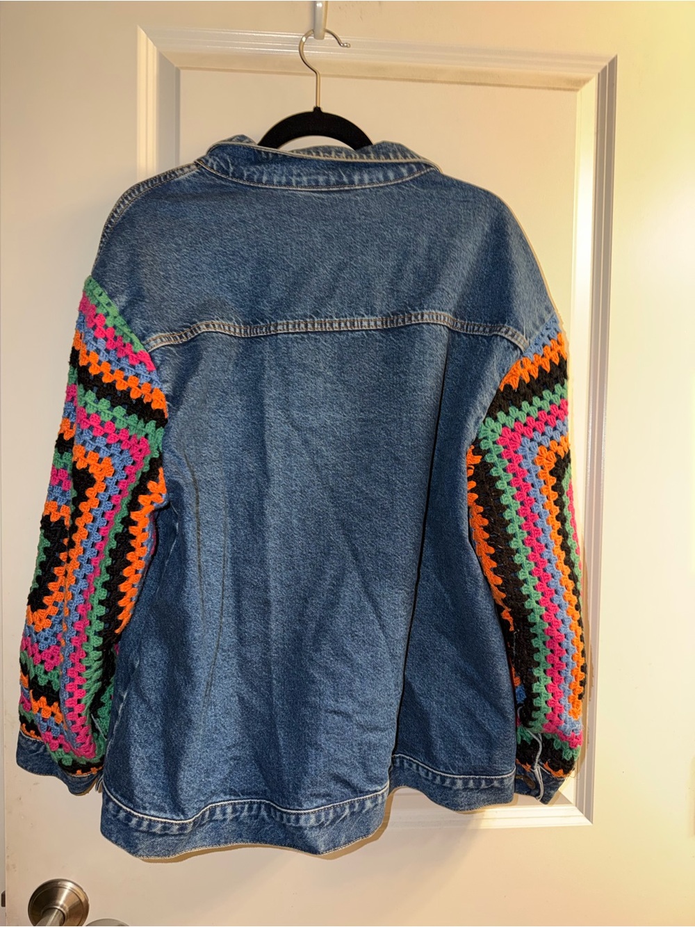 Farm Rio Crochet Denim Jacket - Picture 3 of 3